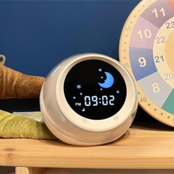 I.CODE Sun & Moon Kids Alarm Clock for Sleep Training