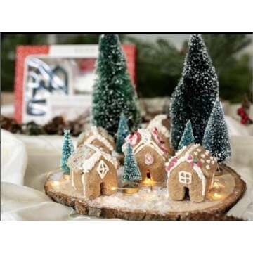 Gluten-Free Gingerbread Tiny House Village Baking Kit. Vegan, Top 9 Allergen Free, Soy Free, Woman O...