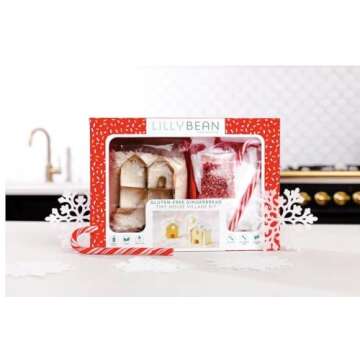 Gluten-Free Gingerbread Tiny House Village Baking Kit. Vegan, Top 9 Allergen Free, Soy Free, Woman Owned.