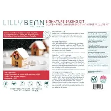 Gluten-Free Gingerbread Tiny House Village Baking Kit. Vegan, Top 9 Allergen Free, Soy Free, Woman Owned.