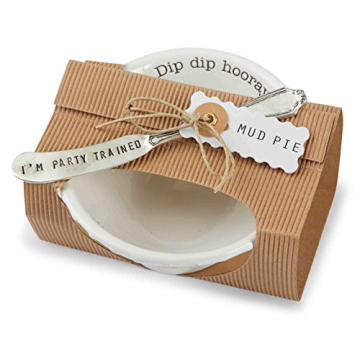 Mud Pie Dip Bowl Set, Hooray, 2" x 6"
