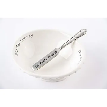 Mud Pie Dip Bowl Set, Hooray, 2" x 6"