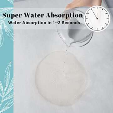 SONORO KATE Ultra Absorbent Non-Slip Bathroom Rugs