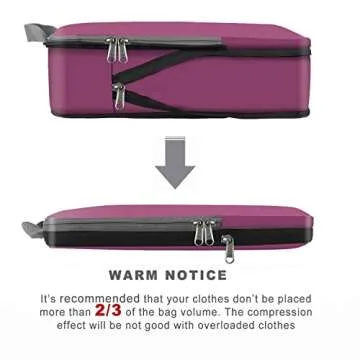 Premium BAGAIL Compression Packing Cubes for Travel