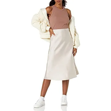 Stylish and Comfortable Women's Silky Midi Skirt
