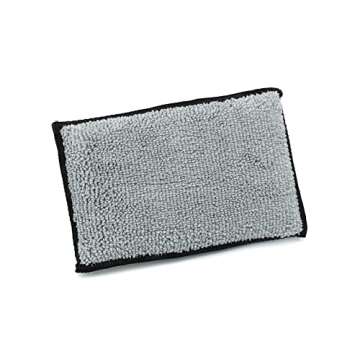 Autofiber Scrub Ninja - Interior Scrubbing Sponge (5”x3”) for Leather, Plastic, Vinyl and Upholstery Cleaning (White/Gray)