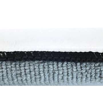 Autofiber Scrub Ninja - Interior Scrubbing Sponge (5”x3”) for Leather, Plastic, Vinyl and Upholstery Cleaning (White/Gray)