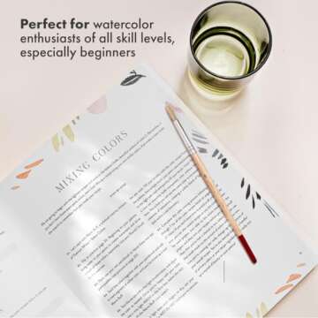 Watercolor Workbook: Flowers, Feathers, and Animal Friends: 25 Beginner-Friendly Projects on Premium Watercolor Paper (Watercolor Workbook Series)