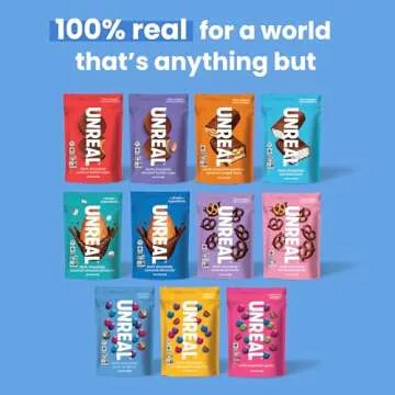 UNREAL Dark Chocolate Peanut Gems (Value Size Bag) | Vegan with Colors from Nature | Fair Trade, Non-GMO, & Gluten Free Ingredients | No Sugar Alcohols or Soy | 312grams