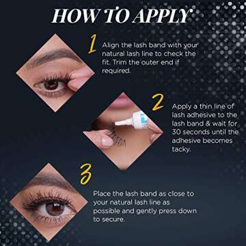 Ardell False Eyelashes Double Up 205 - Black, Dramatic Volume & Length Strip Lashes, Reusable Fake Lashes, 4 Pack