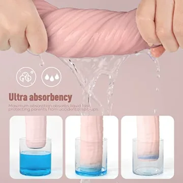 Yoofoss Muslin Burp Cloths 10 Pack Soft Absorbent Baby Washcloths