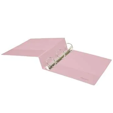 Office Depot® Brand 3-Ring Durable View Binder, 2" Round Rings, Blush