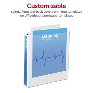 Office Depot® Brand 3-Ring Durable View Binder, 2" Round Rings, Blush