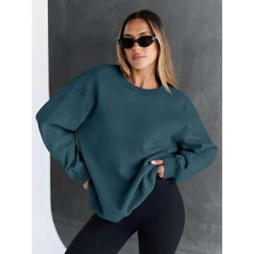 Trendy Queen Oversized Sweatshirts for Women - Comfy Hoodies