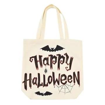 Durable 13.8" Halloween Tote Bag for Trick-or-Treating