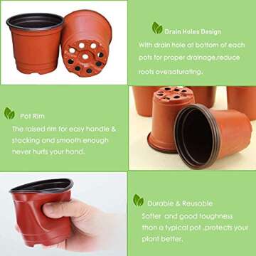80 Pack Plant Seed Starting Pots with Labels & Tools