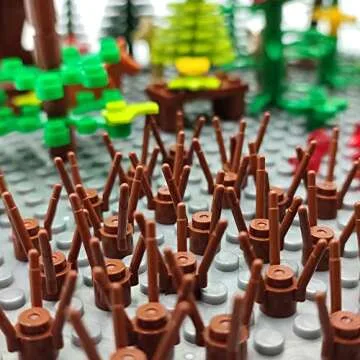 ZHX Garden Park Building Blocks - 255 Pieces Plant Set