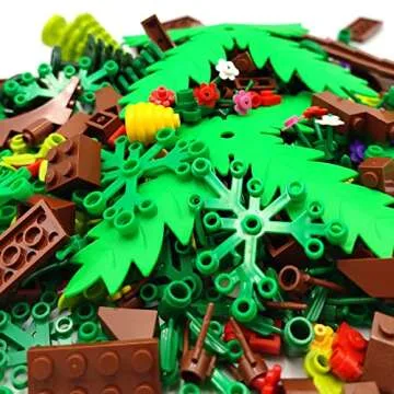 ZHX Garden Park Building Blocks - 255 Pieces Plant Set