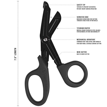 Swiss Safe EMT Trauma Shears - Durable and Versatile Cutting Tool