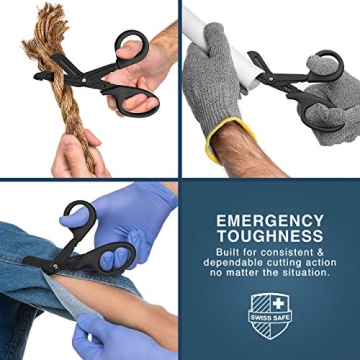 Swiss Safe EMT Trauma Shears - Durable and Versatile Cutting Tool