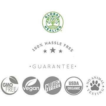 Global Healing Center Vitamin B12 Sublingual 2500 mcg - Organic B12 Supplement Methylcobalamin & Adenosylcobalamin Blend - Vegan B12 Vitamin Liquid Drops for Energy, Mood, & Heart Health - 2 Fl Oz