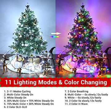 Lomotech 165ft Color Changing String Lights for Holidays