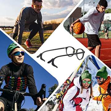 SMARTTOP Eyeglass Ear Grip-20 Pairs eye glasses ear grippers Anti-slip glasses holders for ears,Silicone Ear Hook,glasses ear grip Retainer for Sports Glasses,Sunglasses Reading Glasses