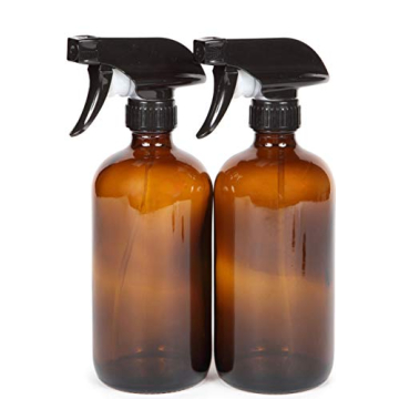 Vivaplex Stylish 16 oz Amber Glass Spray Bottles Set