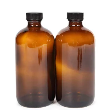 Vivaplex Stylish 16 oz Amber Glass Spray Bottles Set