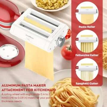 InnoMoon 3 in 1 Pasta Attachment for KitchenAid Stand Mixer
