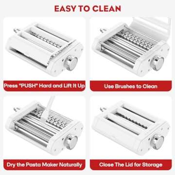 InnoMoon 3 in 1 Pasta Attachment for KitchenAid Stand Mixer