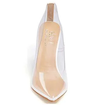 Hell&Heel Clear Stiletto Pumps Court Shoes