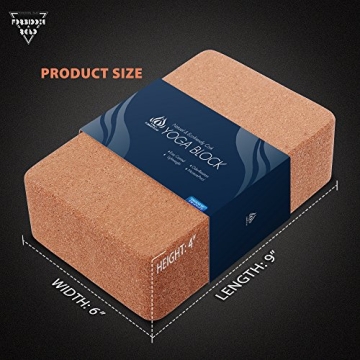 Forbidden Road Cork Yoga Blocks for Exercise and Meditation