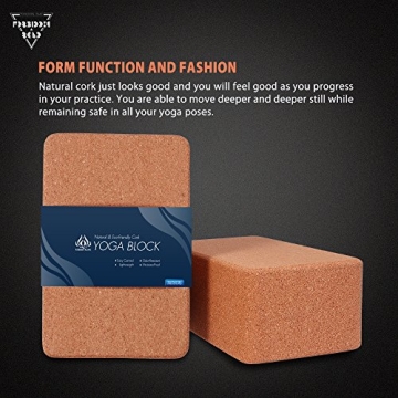 Forbidden Road Cork Yoga Blocks for Exercise and Meditation