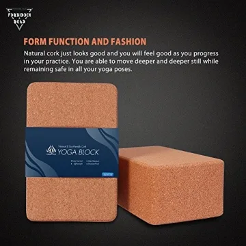 Forbidden Road Cork Yoga Blocks for Exercise and Meditation