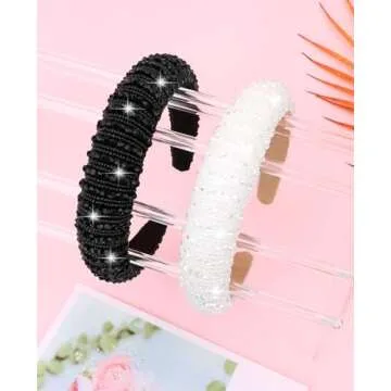 Wecoe Rhinestone Headbands for Women and Girls - Stylish Accessories