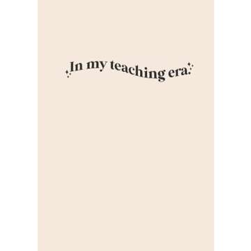 In My Teaching Era Teacher Grade Book | Aesthetic Notebook for Teachers to Track Student Assignment ...
