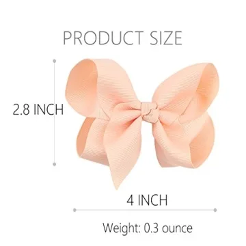 Hand-made Hair Bow Clips for Girls - 20 PC Set