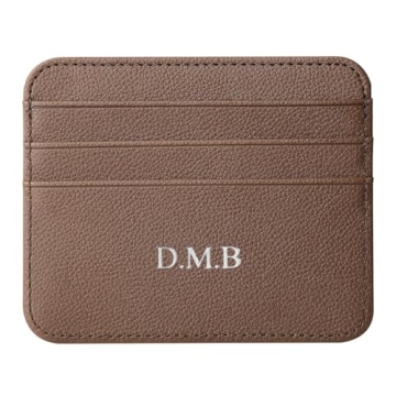 Personalised Wallet with Initials - Slim Stylish Card Holder