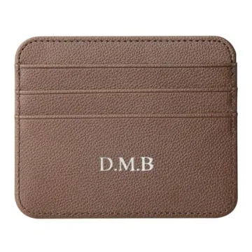 Personalised Wallet with Initials - Slim Stylish Card Holder