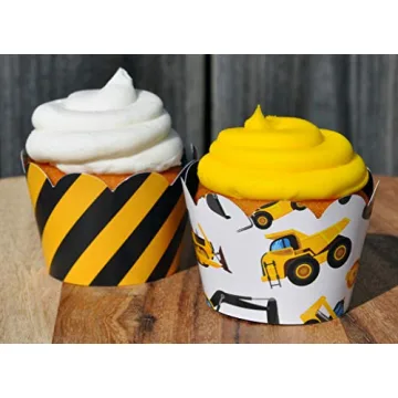 Construction Cupcake Wrappers for Kids Party Supplies