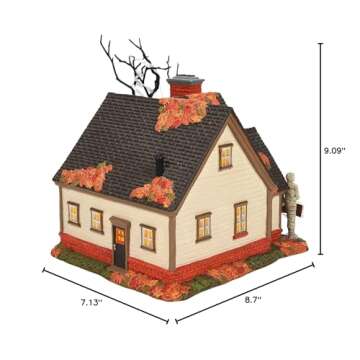 Department 56 Snow Village Halloween The Mummy House Lit Building, 7.13 Inch, Multicolor