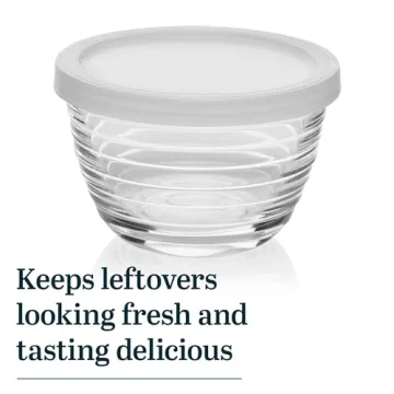Libbey Small Glass Prep Bowl Set 8 Count - Versatile Glass Containers