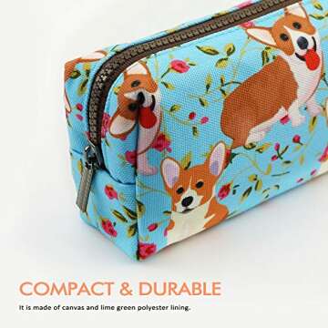 LParkin Cute Corgi Pencil Case Pouch - Stylish & Functional