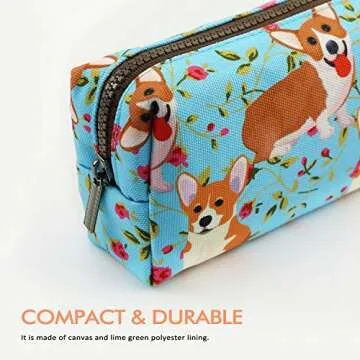 LParkin Cute Corgi Pencil Case Pouch - Stylish & Functional
