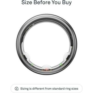 Oura Ring Gen3 Horizon - Silver Size 6 Fitness Tracker