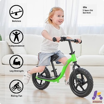 KRIDDO Toddler Balance Bike for Ages 2-5 Years