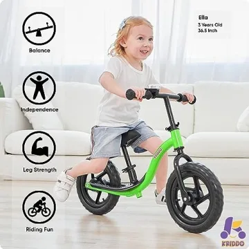 KRIDDO Toddler Balance Bike for Ages 2-5 Years