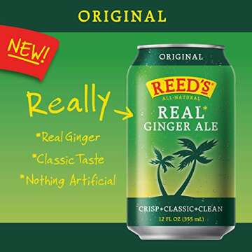Reed's Real Ginger Ale - Authentic Classic Ginger Ale made with Real Ginger (8pk - 12oz Cans)