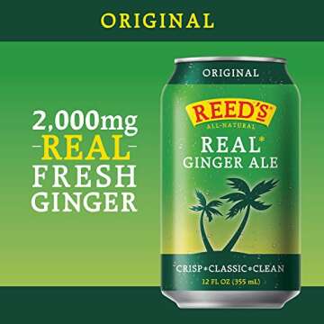 Reed's Real Ginger Ale - All-Natural Ginger Ale Refreshment